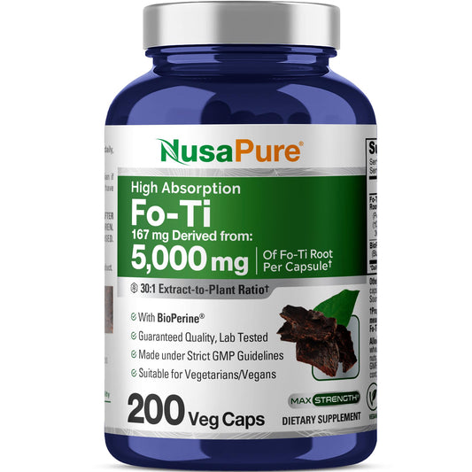 NusaPure Fo-Ti 30:1 Extract bottle for easy daily use