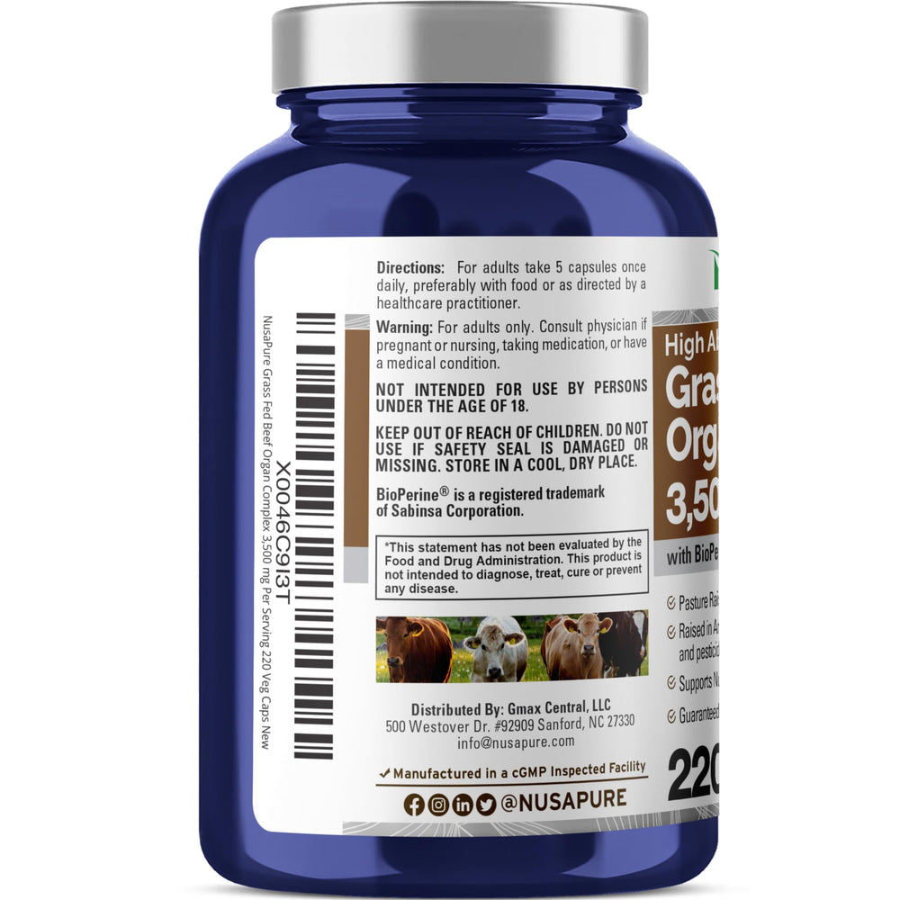 NusaPure ingredients label displayed for transparency and ingredient clarity.