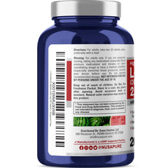 NusaPure L-Citrulline tablets close-up with two-tablet serving