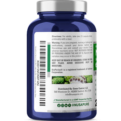 NusaPure Noni extract ingredients label featuring Bioperine for absorption