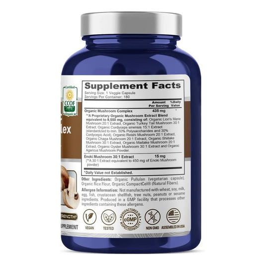 Close-up of NusaPure capsules, easy to swallow daily vegan supplement