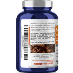 NusaPure Sarsaparilla bottle closeup highlights concentrated 20:1 extract