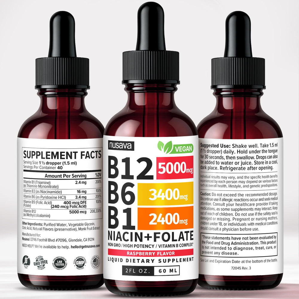 NUSAVA complete B vitamin complex supports everyday routines.