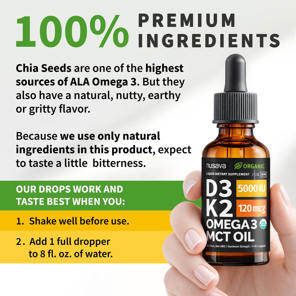 NUSAVA Omega-3 250 mg indicator shows added support.