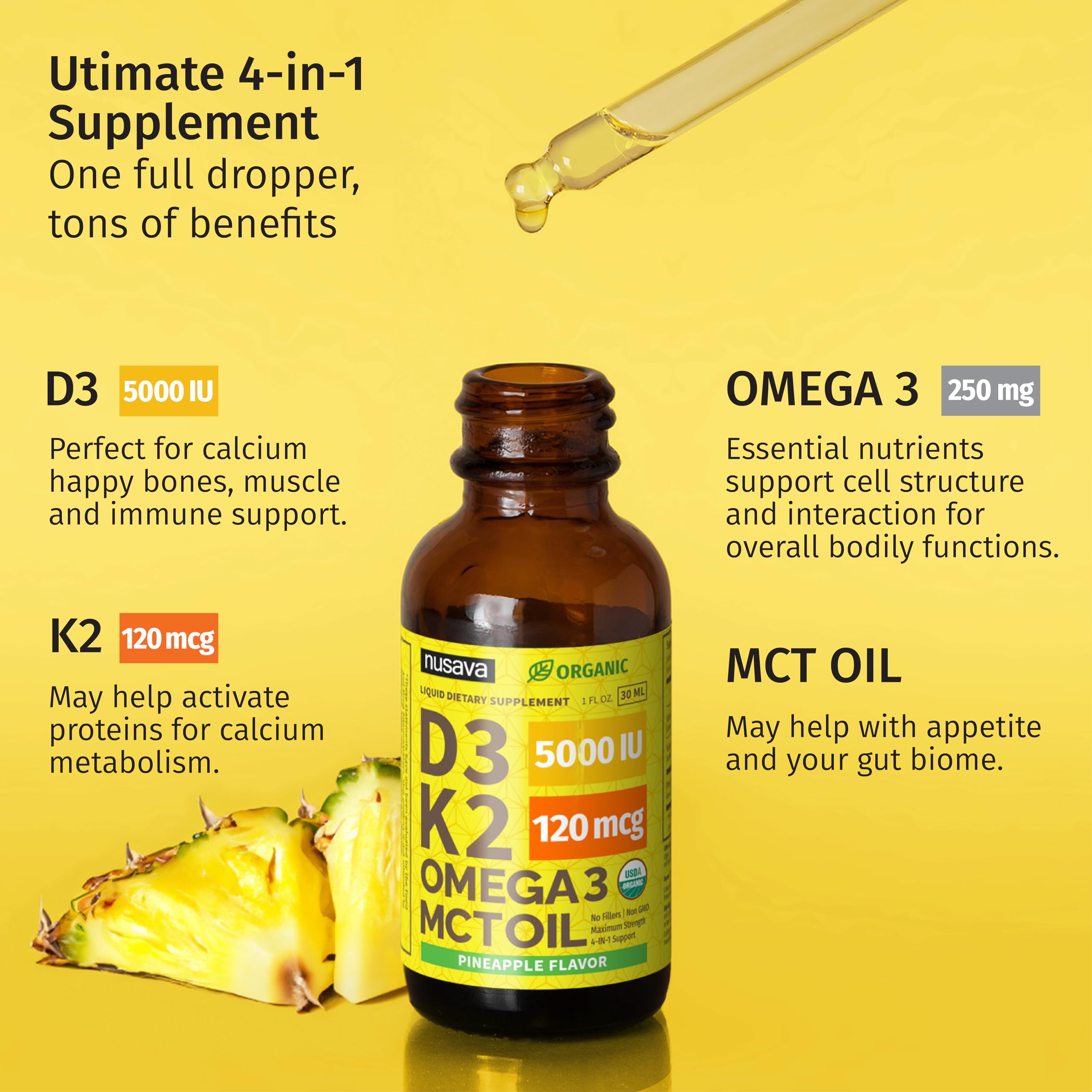 NUSAVA omega-3 oil blend supports daily nutrition