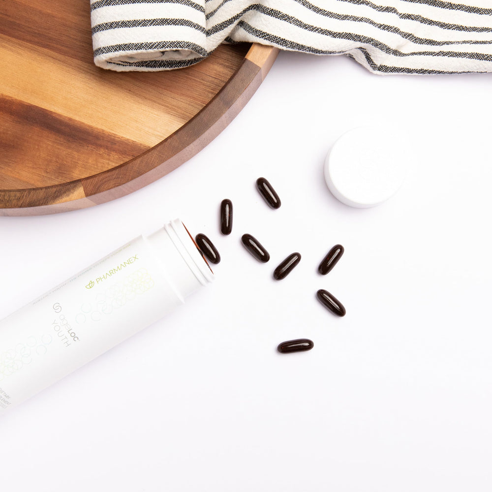 Nu Skin ageLOC Youth label shot with certification highlights