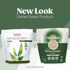 Nutiva hemp protein scoop ready to mix for quick shakes