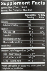 Nutiva MCT Oil in a coffee cup for a neutral blend.