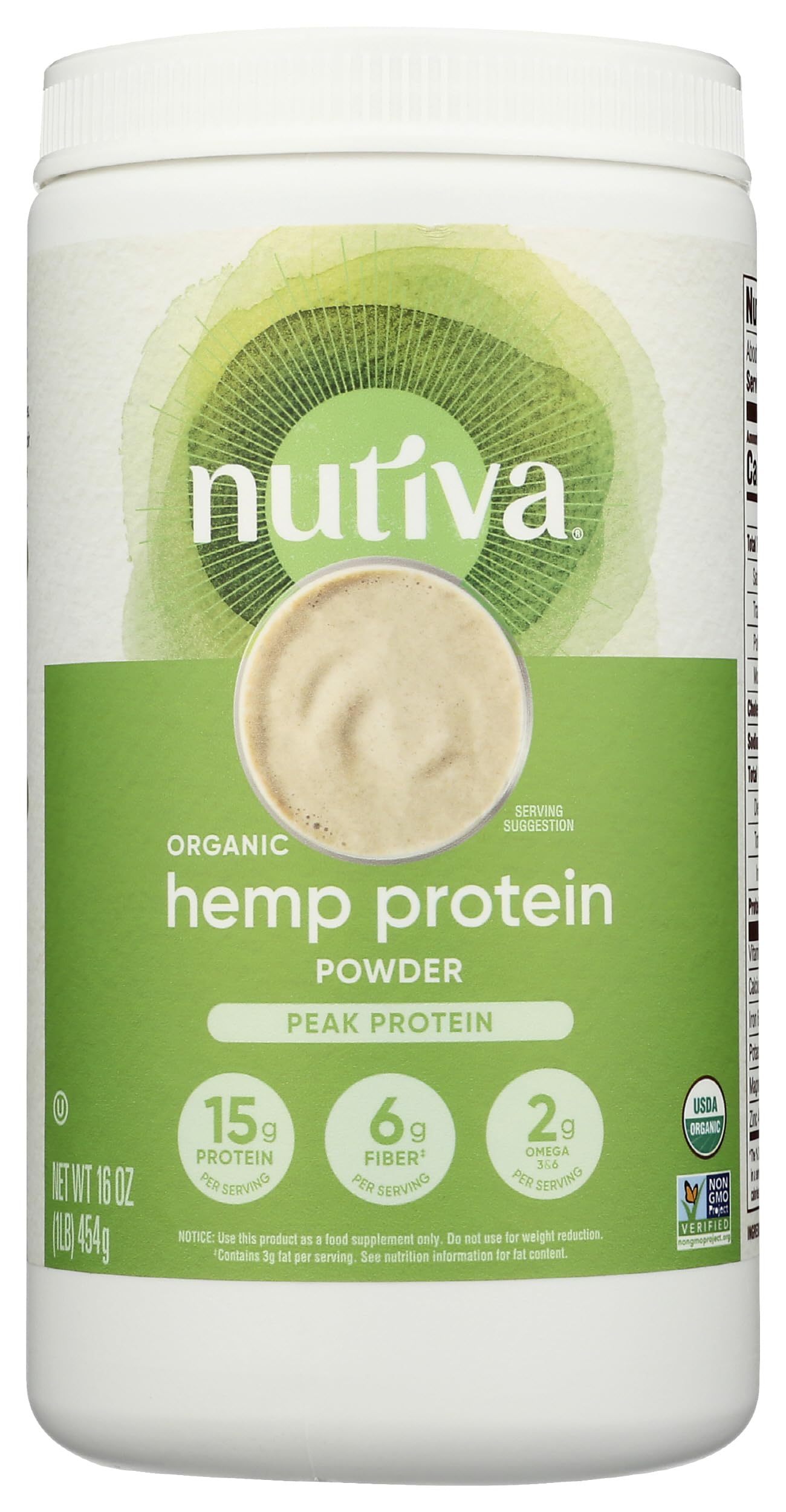 Nutiva Hemp Protein 50 powder bag for everyday shakes
