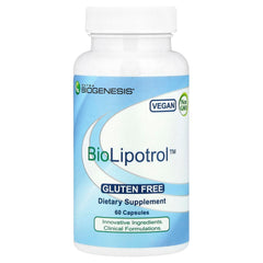 Nutra BioGenesis BioLipotrol bottle displayed, capsules visible for daily energy support
