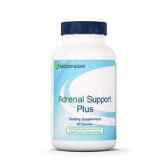 Nutra BioGenesis Adrenal Support Plus bottle on a clean surface for daily resilience