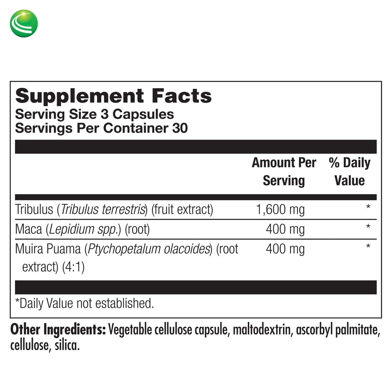 Nutra BioGenesis Andro Plus daily dose capsules shown in a 3 capsule serving.