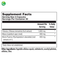 Nutra BioGenesis Andro Plus daily dose capsules shown in a 3 capsule serving.