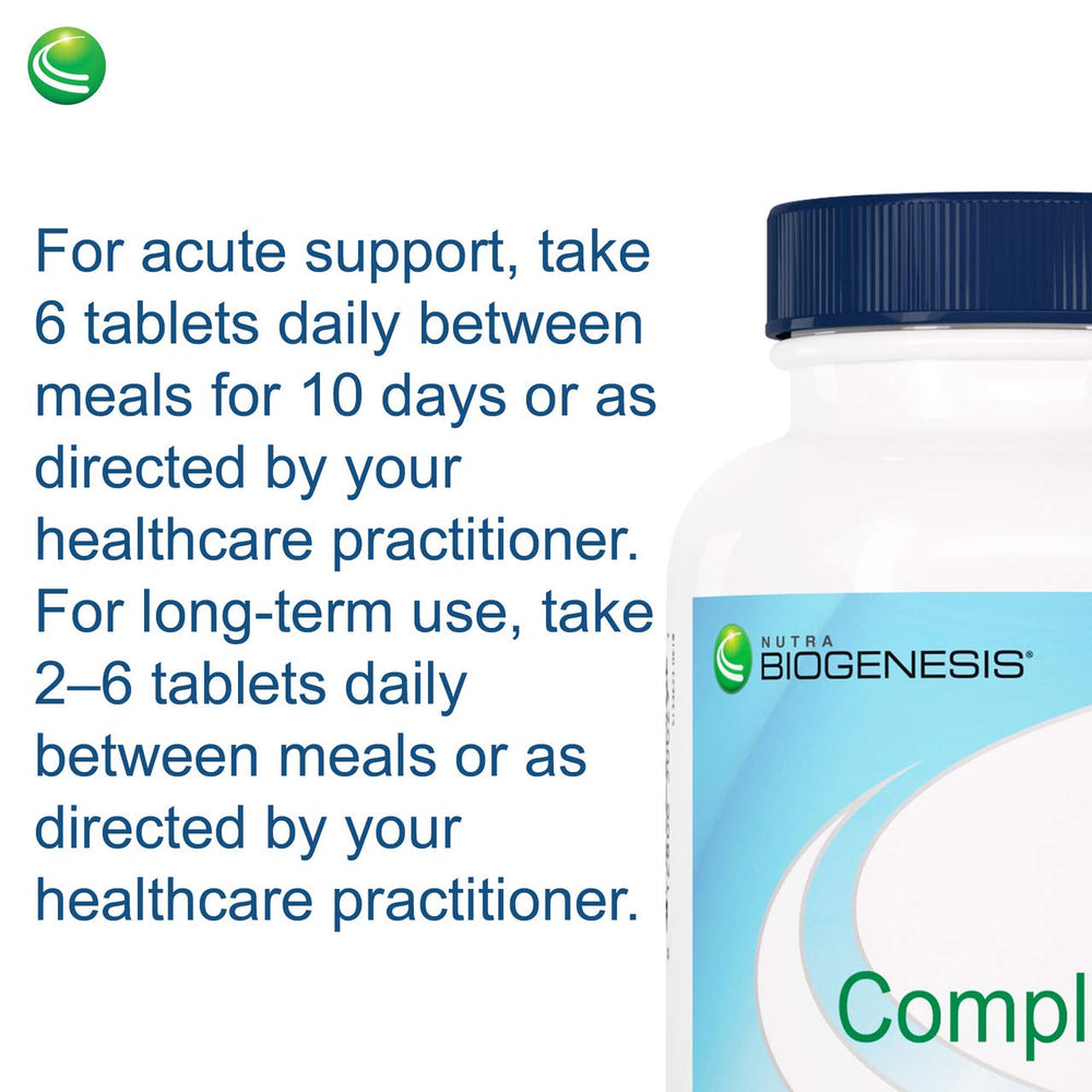 Nutra BioGenesis CompliVir packaging on a compact travel bottle.