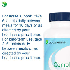 Nutra BioGenesis CompliVir packaging on a compact travel bottle.