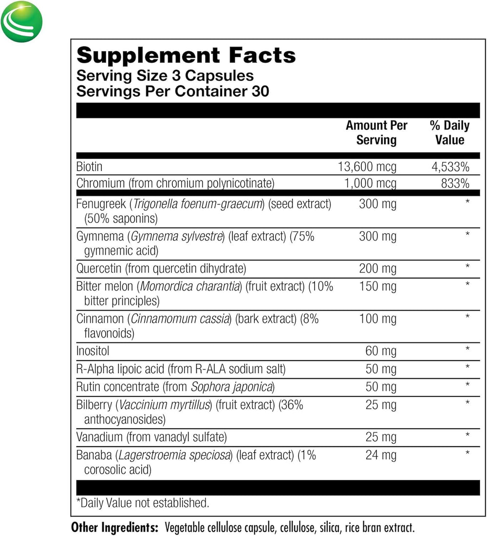 Nutra BioGenesis Diabetone Plus capsules ready to take with meals.