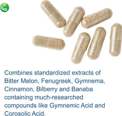 Nutra BioGenesis Diabetone Plus gymnema leaf extract close-up.
