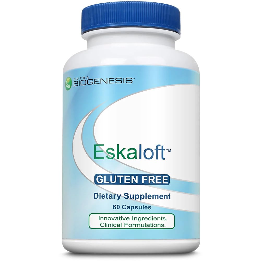 Nutra Biogenesis Eskaloft bottle with St. John's Wort capsules for calm mood support