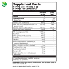 Close-up of Nutra BioGenesis Focus Fizz label highlighting B vitamins