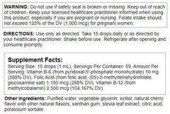 Nutra BioGenesis Methyl Factors label closeup highlighting methyl B12 and methylfolate