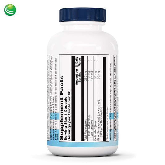 Nutra BioGenesis Sterol 117 capsules close-up in vegetarian form for daily use