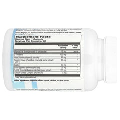 Nutra BioGenesis Stress Factors label highlights GABA and L-Theanine for relaxation support.