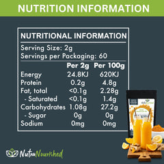 Nutra Nourished turmeric powder being poured into a mug for warmth.