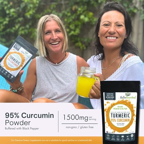 Nutra Nourished turmeric packaging 120g with clear label