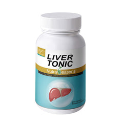 Nutra Seasons Liver Tonic bottle with new packaging highlighting liver support potential.