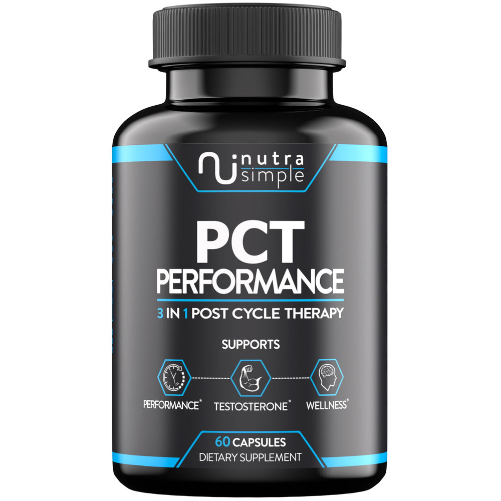 Nutra Simple PCT bottle label for post-cycle support.