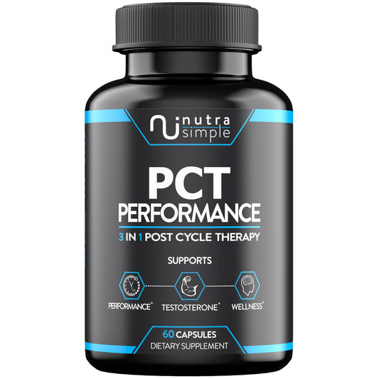 Nutra Simple PCT bottle label for post-cycle support.