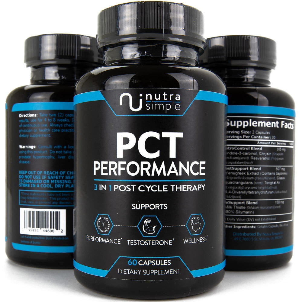 Nutra Simple PCT made in USA label signals quality you can trust.