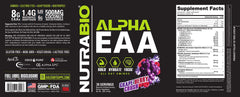 NutraBio Alpha EAA vegan-fermented BCAAs emphasis for recovery