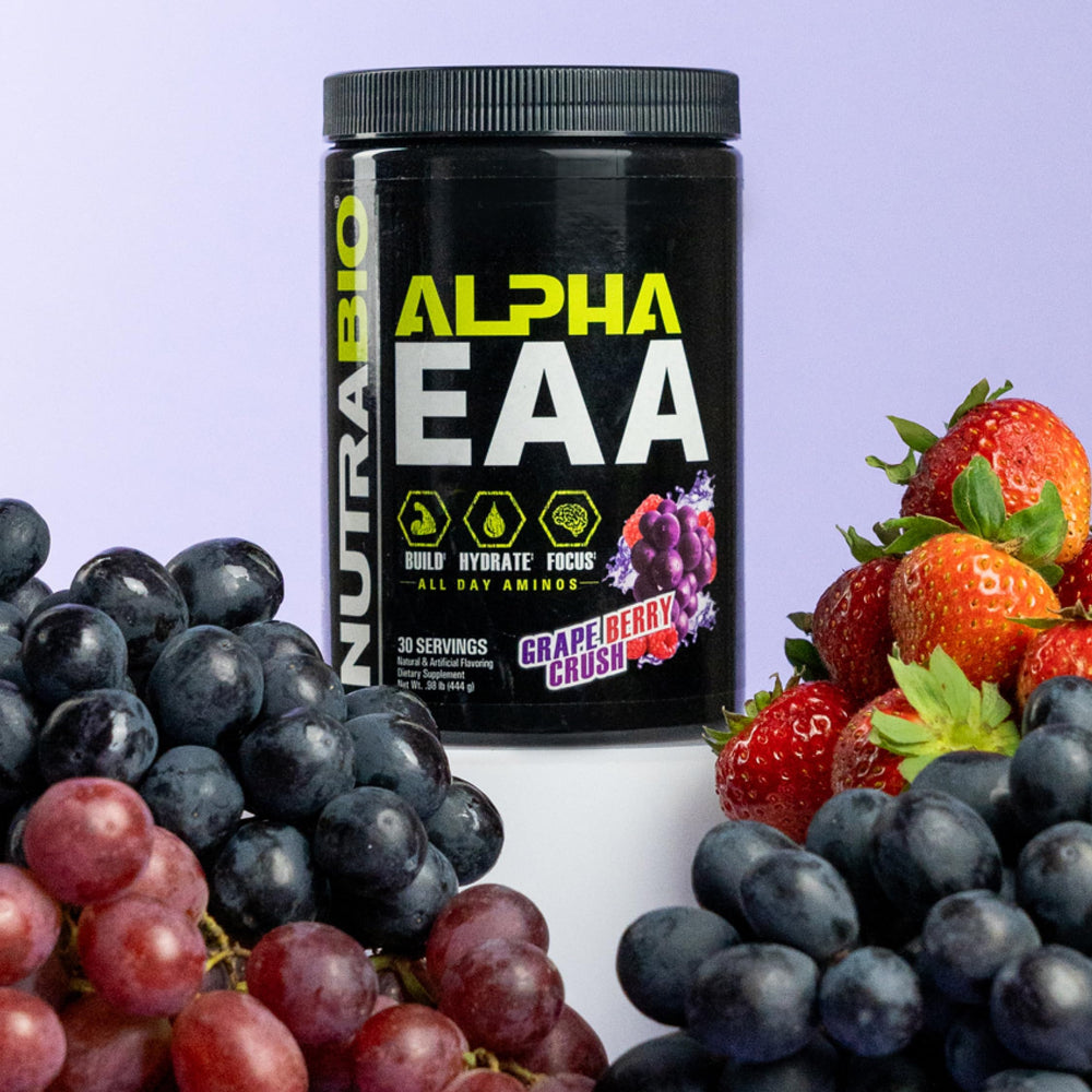 NutraBio Alpha EAA mixed drink emphasizes hydration during training