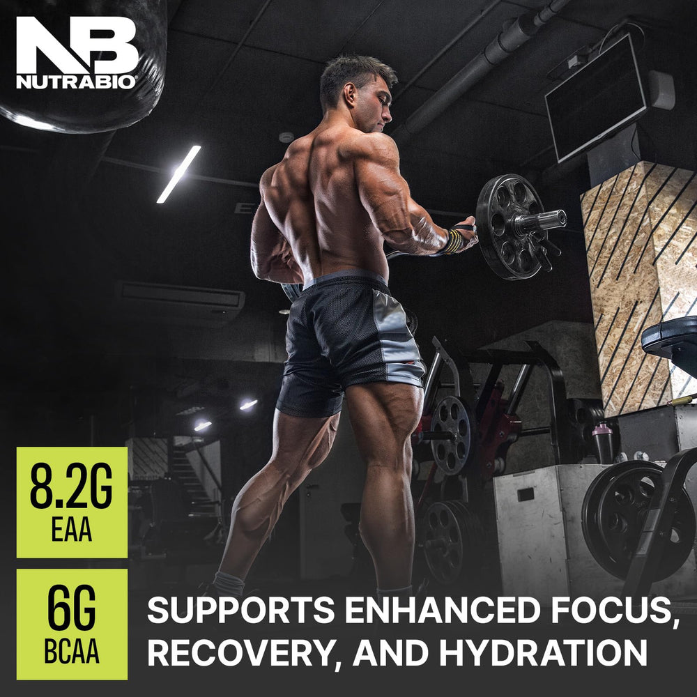 NutraBio Alpha EAA Label Closeup informs premium quality and transparent ingredients