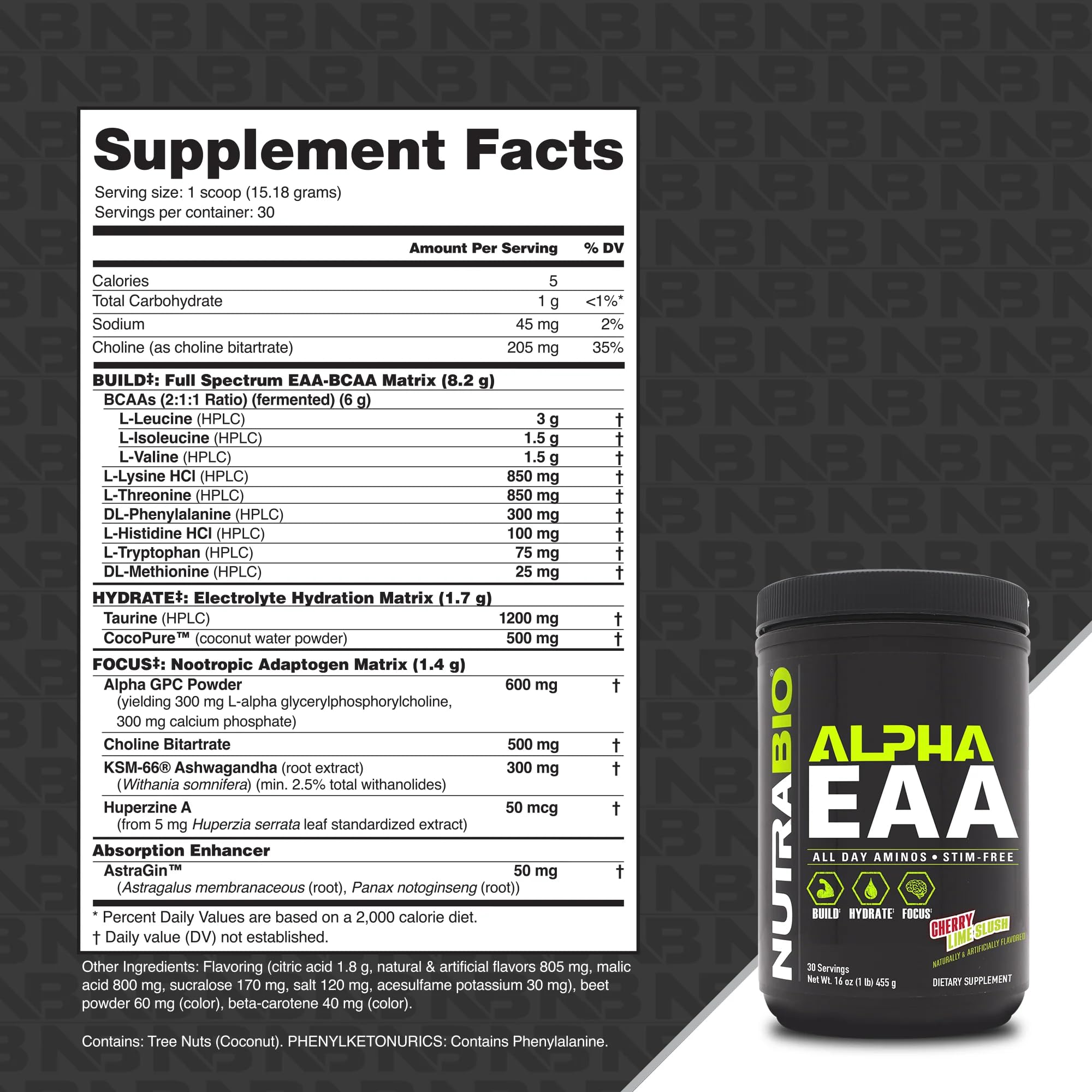 NutraBio Alpha EAA Scoop Pour demonstrates quick mixing for intra-workout support