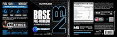 Athlete using NutraBio Base Pre-Workout, emphasizing focus during training