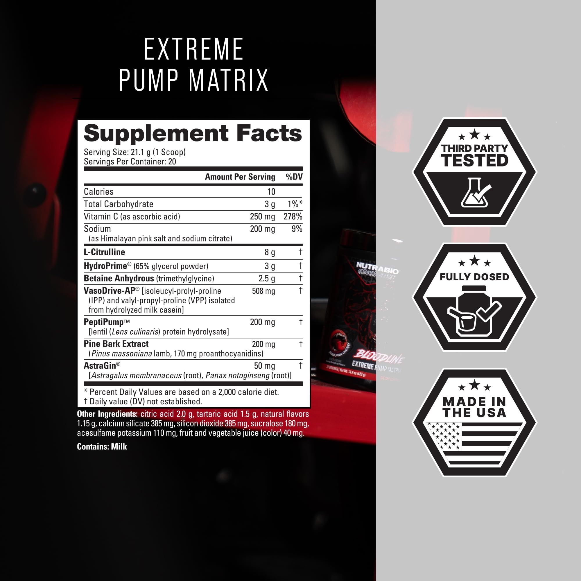 NutraBio Bloodline endurance shot demonstrates hydration support for longer harder sessions.