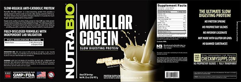 NutraBio Casein baking ideas with vanilla flavor to add protein.