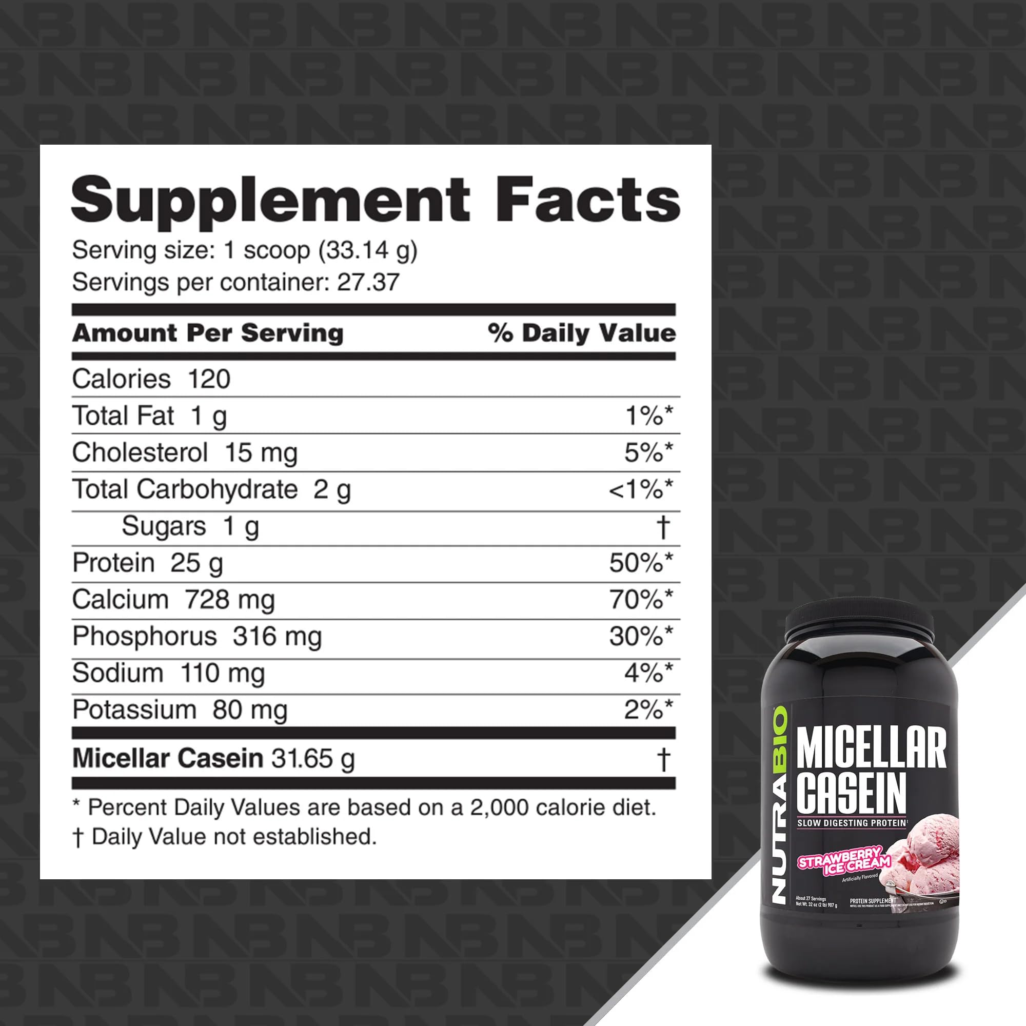 NutraBio Casein powder demonstrating sustained energy release through the night