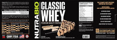 NutraBio Classic Whey 2 lb packaging displayed for daily protein needs.