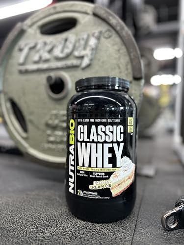NutraBio Classic Whey Banana Cream Pie label showing full disclosure.