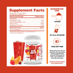 NutraBio packaging displaying clear protein formula and zero sugar