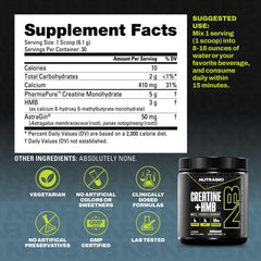 NutraBio Creatine + HMB placed in a gym setting to inspire performance.