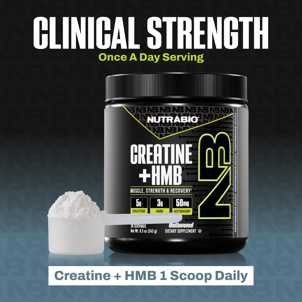 NutraBio Creatine + HMB lab-quality testing hints at product purity.
