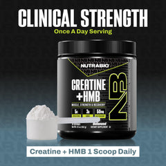 NutraBio Creatine + HMB lab-quality testing hints at product purity.