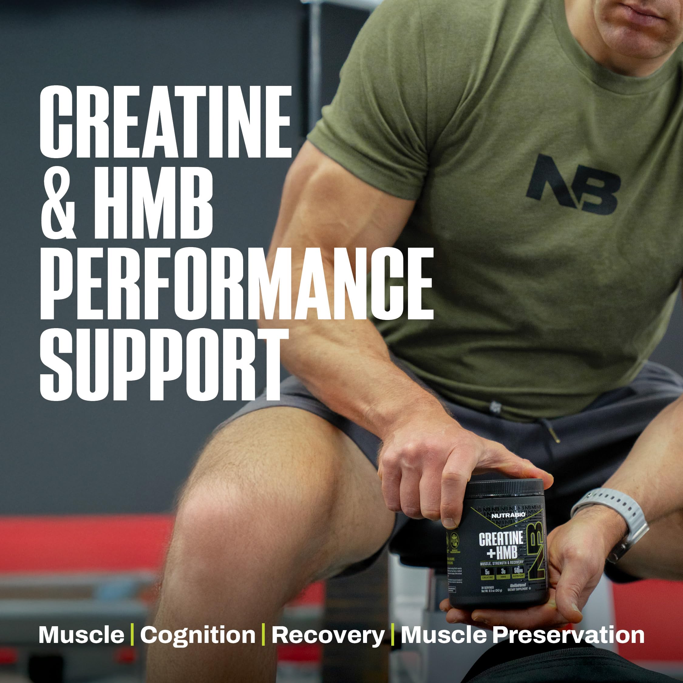 NutraBio Creatine + HMB suits both women and men for training support.