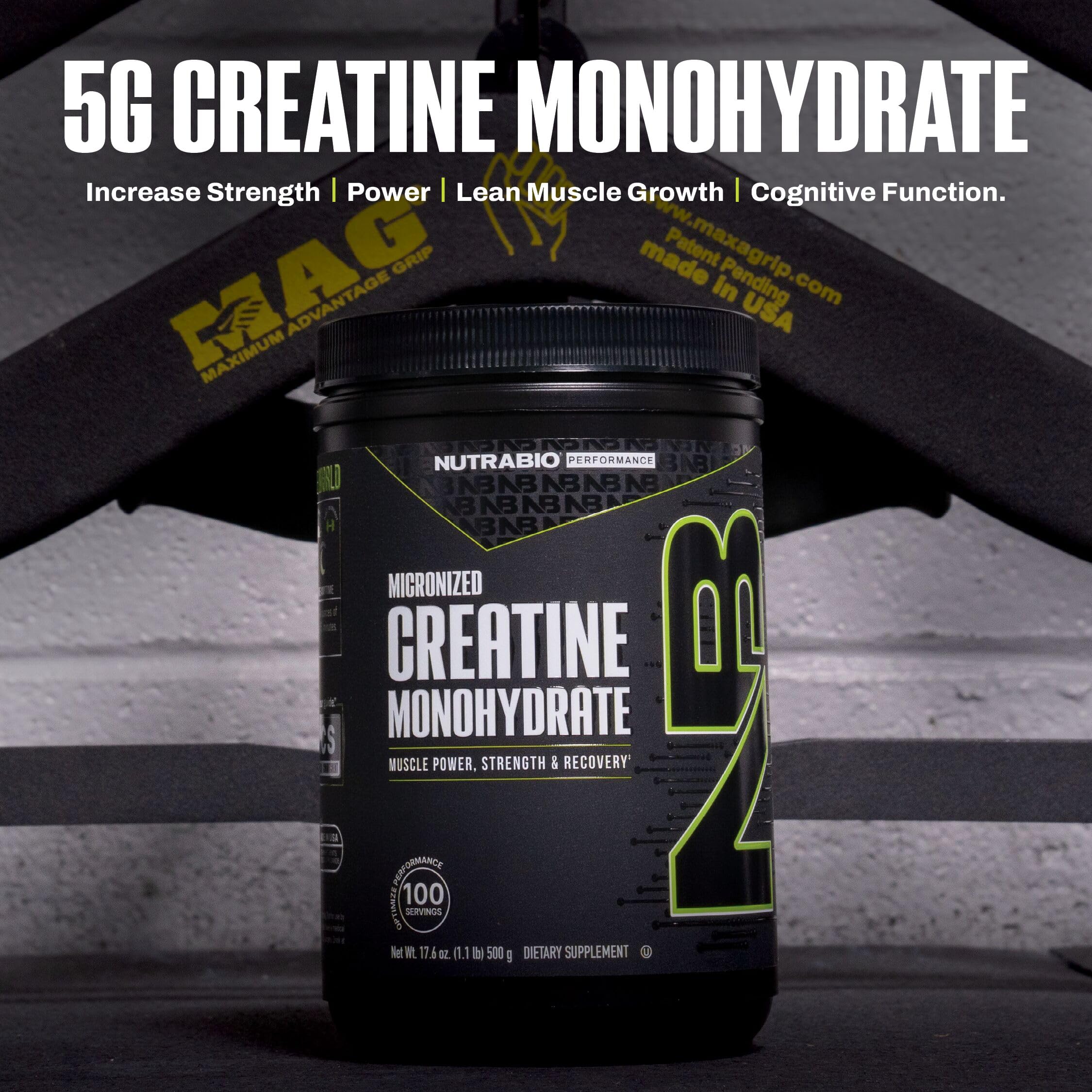 NutraBio packaging and branding on a jar ready for shelves.