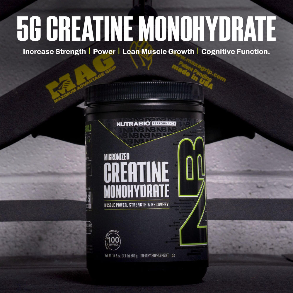 NutraBio packaging and branding on a jar ready for shelves.