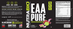 Pouring NutraBio EAA Pure into a glass after training.